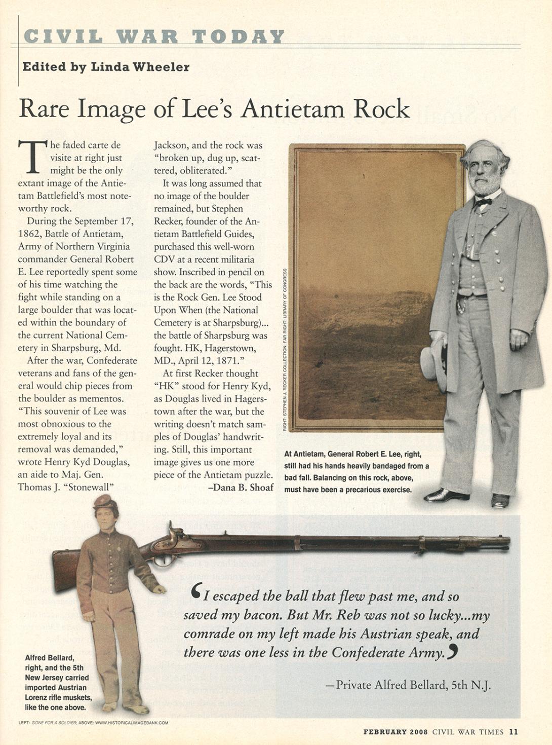 Lee's Antietam Rock
